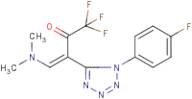 4-(dimethylamino)-1,1,1-trifluoro-3-[1-(4-fluorophenyl)-1H-1,2,3,4-tetraazol-5-yl]but-3-en-2-one