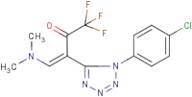 3-[1-(4-chlorophenyl)-1H-1,2,3,4-tetraazol-5-yl]-4-(dimethylamino)-1,1,1-trifluorobut-3-en-2-one