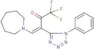 4-azepan-1-yl-1,1,1-trifluoro-3-(1-phenyl-1H-1,2,3,4-tetraazol-5-yl)but-3-en-2-one