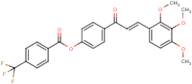 4-[3-(2,3,4-trimethoxyphenyl)acryloyl]phenyl 4-(trifluoromethyl)benzoate