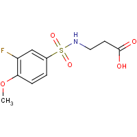 3-[(3-Fluoro-4-methoxyphenyl)sulphonylamino]propanoic acid