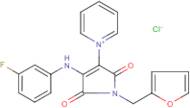 1-[4-(3-fluoroanilino)-1-(2-furylmethyl)-2,5-dioxo-2,5-dihydro-1H-pyrrol-3-yl]pyridinium chloride