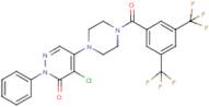 5-{4-[3,5-Bis(trifluoromethyl)benzoyl]piperazino}-4-chloro-2-phenylpyridazin-3(2H)-one