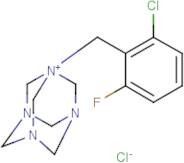 1-(2-chloro-6-fluorobenzyl)-3,5,7-triaza-1-azoniatricyclo[3.3.1.1~3,7~]decane chloride