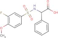[(3-Fluoro-4-methoxyphenyl)sulphonylamino](phenyl)acetic acid