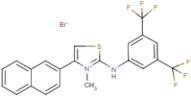2-[3,5-di(trifluoromethyl)anilino]-3-methyl-4-(2-naphthyl)-1,3-thiazol-3-ium bromide