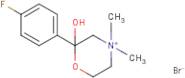 2-(4-fluorophenyl)-2-hydroxy-4,4-dimethyl-1,4-oxazinan-4-ium bromide