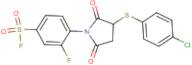 4-{3-[(4-chlorophenyl)thio]-2,5-dioxotetrahydro-1H-pyrrol-1-yl}-3-fluorobenzene-1-sulphonyl fluoride