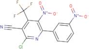 2-chloro-5-nitro-6-(3-nitrophenyl)-4-(trifluoromethyl)nicotinonitrile