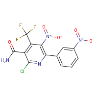 2-chloro-5-nitro-6-(3-nitrophenyl)-4-(trifluoromethyl)nicotinamide