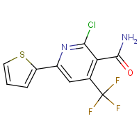 2-Chloro-6-(2-thienyl)-4-(trifluoromethyl)nicotinamide