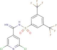 N1-[(2,6-dichloro-4-pyridyl)(imino)methyl]-3,5-di(trifluoromethyl)benzene-1-sulphonamide