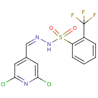 N'1-[(2,6-dichloro-4-pyridyl)methylidene]-2-(trifluoromethyl)benzene-1-sulphonohydrazide