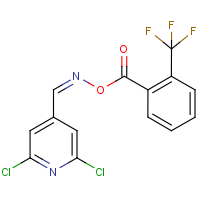 2,6-dichloro-4-[({[2-(trifluoromethyl)benzoyl]oxy}imino)methyl]pyridine