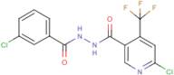 6-chloro-N'-(3-chlorobenzoyl)-4-(trifluoromethyl)nicotinohydrazide