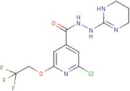 2-chloro-N'-(1,4,5,6-tetrahydropyrimidin-2-yl)-6-(2,2,2-trifluoroethoxy)isonicotinohydrazide