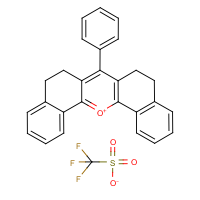 7-Phenyl-5,6,8,9-tetrahydrodibenzo[c,h]xanthenium trifluoromethanesulphonate