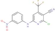 2-chloro-6-(3-nitroanilino)-4-(trifluoromethyl)nicotinonitrile