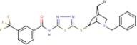 N-{5-[(2-benzyl-7-bromo-2-azabicyclo[2.2.1]hept-6-yl)thio]-1,3,4-thiadiazol-2-yl}-3-(trifluorome...