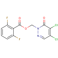 (4,5-dichloro-6-oxo-1,6-dihydropyridazin-1-yl)methyl 2,6-difluorobenzoate