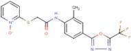 2-[(2-{2-methyl-4-[5-(trifluoromethyl)-1,3,4-oxadiazol-2-yl]anilino}-2-oxoethyl)thio]pyridinium-1-…