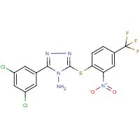 3-(3,5-dichlorophenyl)-5-{[2-nitro-4-(trifluoromethyl)phenyl]thio}-4H-1,2,4-triazol-4-amine