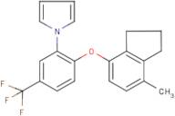 1-[2-[(7-methyl-2,3-dihydro-1H-inden-4-yl)oxy]-5-(trifluoromethyl)phenyl]-1H-pyrrole