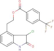 2-(3-chloro-2-oxo-2,3-dihydro-1H-indol-4-yl)ethyl 4-(trifluoromethyl)benzoate