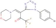 3-[1-(4-bromophenyl)-1H-1,2,3,4-tetraazol-5-yl]-1,1,1-trifluoro-4-morpholinobut-3-en-2-one