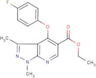 Ethyl 1,3-dimethyl-4-(4-fluorophenoxy)-1H-pyrazolo[3,4-b]pyridine-5-carboxylate