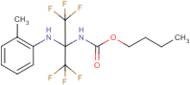 butyl N-[2,2,2-trifluoro-1-(2-toluidino)-1-(trifluoromethyl)ethyl]carbamate