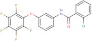 N1-[3-(2,3,4,5,6-pentafluorophenoxy)phenyl]-2-chlorobenzamide