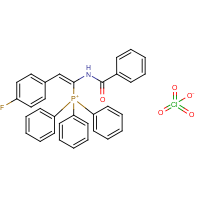 N1-[2-(4-fluorophenyl)-1-(1,1,1-triphenylphosphonio)vinyl]benzamide perchlorate