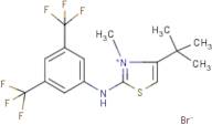 4-(tert-butyl)-2-[3,5-di(trifluoromethyl)anilino]-3-methyl-1,3-thiazol-3-ium bromide