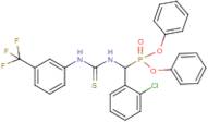 diphenyl [(2-chlorophenyl)({[3-(trifluoromethyl)anilino]carbothioyl}amino)methyl]phosphonate