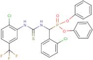 diphenyl [(2-chlorophenyl)({[2-chloro-5-(trifluoromethyl)anilino]carbothioyl}amino)methyl]phosphonate