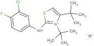 3,4-di(tert-butyl)-2-(3-chloro-4-fluoroanilino)-1,3-thiazol-3-ium bromide
