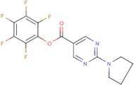 Pentafluorophenyl 2-pyrrolidin-1-ylpyrimidine-5-carboxylate