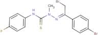 N1-(4-fluorophenyl)-2-[2-bromo-1-(4-bromophenyl)ethylidene]-1-methylhydrazine-1-carbothioamide