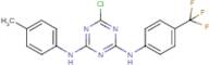 N2-(4-methylphenyl)-N4-[4-(trifluoromethyl)phenyl]-6-chloro-1,3,5-triazine-2,4-diamine