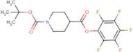 Pentafluorophenyl piperidine-4-carboxylate, N-BOC protected