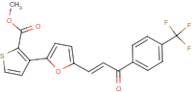 methyl 3-(5-{3-oxo-3-[4-(trifluoromethyl)phenyl]prop-1-enyl}-2-furyl)thiophene-2-carboxylate