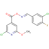 2-chloro-4-[({[(3-chloro-4-fluorophenyl)methylene]amino}oxy)carbonyl]-6-methoxypyridine