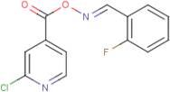 2-chloro-4-[({[(2-fluorophenyl)methylene]amino}oxy)carbonyl]pyridine