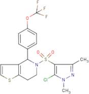 5-[(5-chloro-1,3-dimethyl-1H-pyrazol-4-yl)sulphonyl]-4-[4-(trifluoromethoxy)phenyl]-4,5,6,7-tetrah…