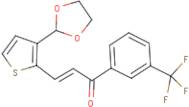 3-[3-(1,3-dioxolan-2-yl)-2-thienyl]-1-[3-(trifluoromethyl)phenyl]prop-2-en-1-one