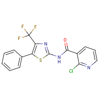 N3-[5-phenyl-4-(trifluoromethyl)-1,3-thiazol-2-yl]-2-chloronicotinamide