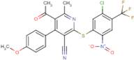 5-acetyl-2-{[5-chloro-2-nitro-4-(trifluoromethyl)phenyl]thio}-4-(4-methoxyphenyl)-6-methylnicotino…