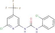 N-(2-chlorophenyl)-N'-[6-chloro-4-(trifluoromethyl)-2-pyridyl]urea