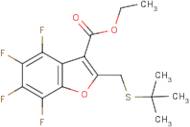 ethyl 2-[(tert-butylthio)methyl]-4,5,6,7-tetrafluorobenzo[b]furan-3-carboxylate